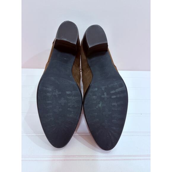 Sundance Catalog Brown Suede Heeled Ankle Boot - Picture 4 of 5